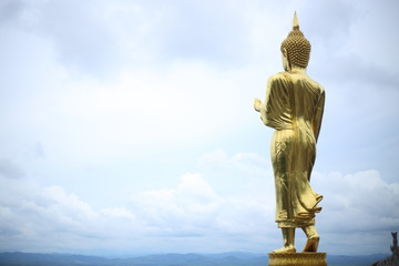 Buddha image in Wat Phra That Khao Noi Temple at Nan, Thailand.