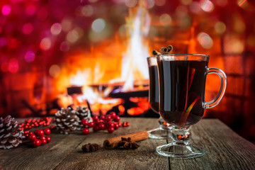 Hot mulled wine