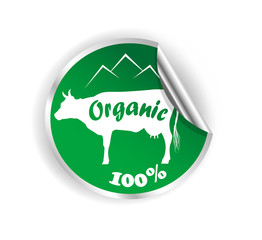 fresh natural milk logo graphic