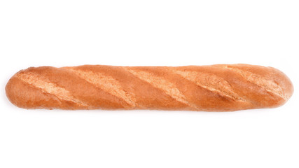 long loaf isolated on white background