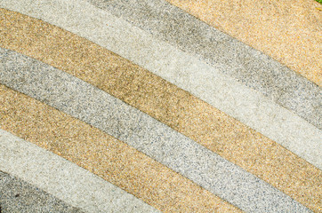 Pattern on dirty floor in the garden