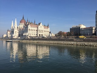 Fototapeta na wymiar parliament of budapest
