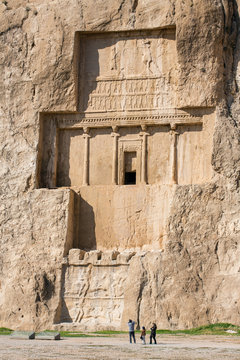 Naqsh-e Rustam, an ancient necropolis in Pars Province, Iran.