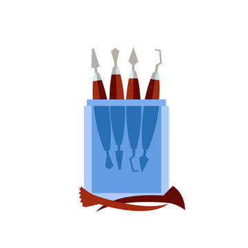 Sculpting Tools Vector Icon