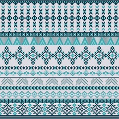 Ethnic seamless pattern with triangle and abstract geometric ornament. Tribal background texture. Native american navajo aztec pattern. Vector illustration hipster background.