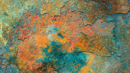 Rusty metal texture or rusty metal background - obrazy, fototapety, plakaty