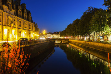 Quimper architecture along the river