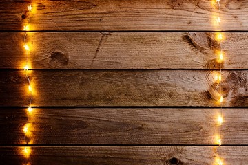 Old wooden rustic Christmas background