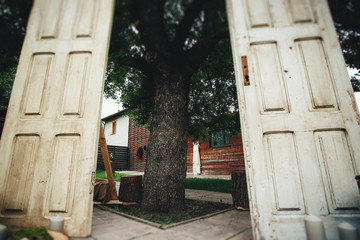 Door as a wedding arch