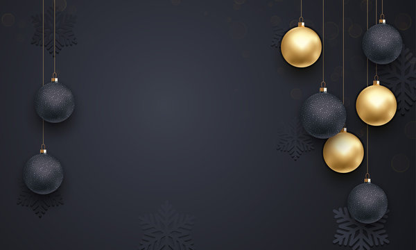 Luxury background golden decoration for Christmas, New Year