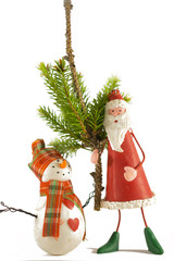 Santa Claus with pine