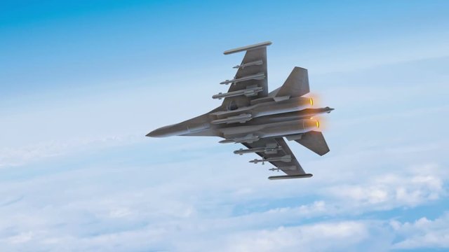 Fighter Plane Attacking - CG