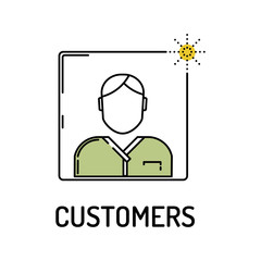 CUSTOMERS Line icon