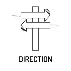 DIRECTION Line icon