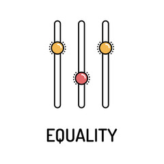 Equality Line Icon