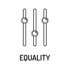 Equality Line Icon