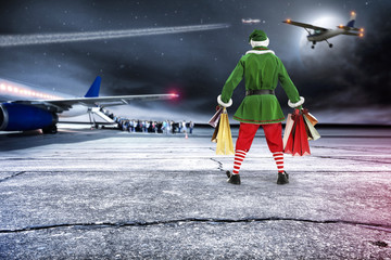 elf and plane 