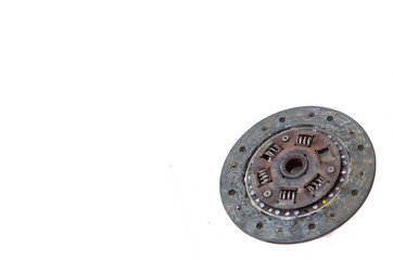 .Clutch, old, broken, damaged.