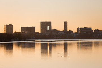Obraz premium Außenalster morgens