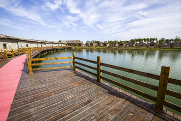 Obraz premium wooden houses