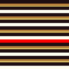 Striped seamless pattern, black, white, yellow, red stripe