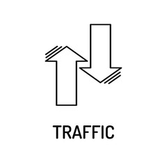 TRAFFIC Line icon