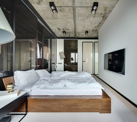 Obraz premium Bedroom in loft style