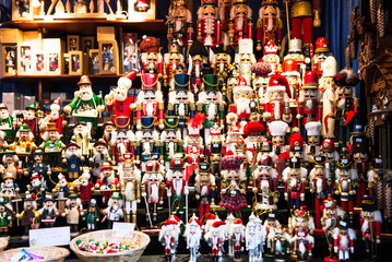 Christmas Market near Town Hall on Albert Square in Manchester