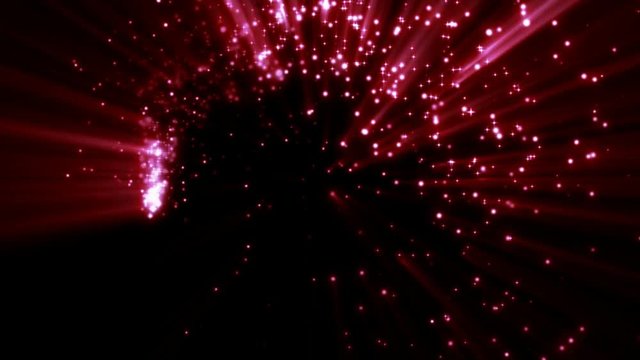 Shiny stars spreading out - Luma Key