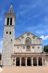 Fototapeta na wymiar Cathedral of Spoleto, Italy