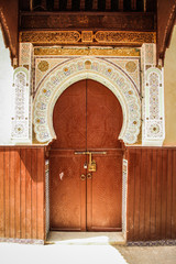 Arch door in Meknes medina