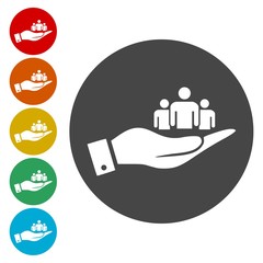 Human resources sign icon 