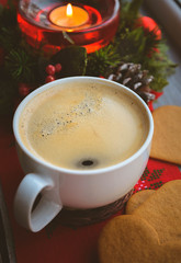 Christmas cookies and coffee