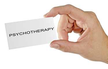 Giving a card with word 