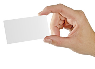 Obraz premium Hand with business card