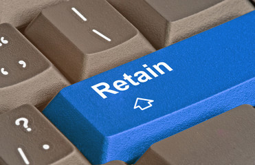 Keyboard with hot key to retain