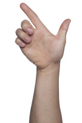 symbol of aggression, weapons made of hand