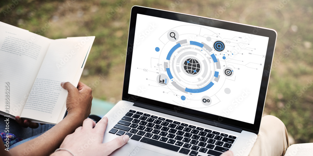 Canvas Prints global communication networking connect concpet