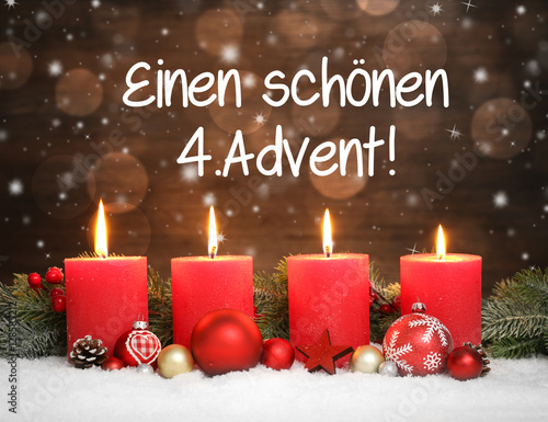 "Einen schönen 4.Advent" Stockfotos und lizenzfreie Bilder auf Fotolia 