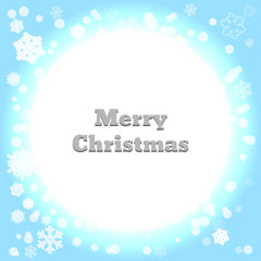 Abstract background snowflakes Merry Christmas