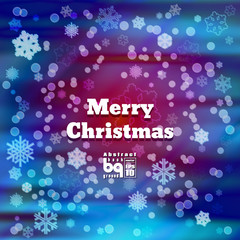 Abstract background snowflakes Merry Christmas