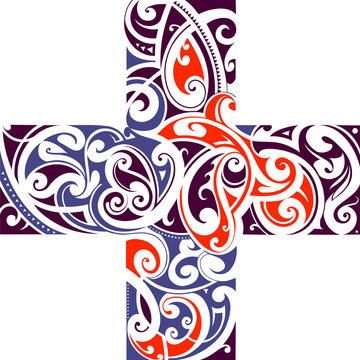 Maori style cross shape