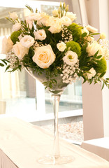 Mazzo di rose bianche