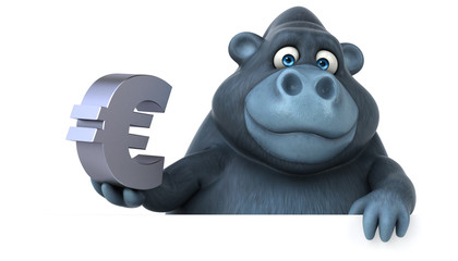 Fun gorilla - 3D Illustration