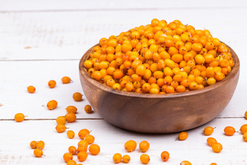Sea buckthorn in a bowl
