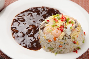 짜장 볶음밥, Jajjang bokkeumbap,  fried rice