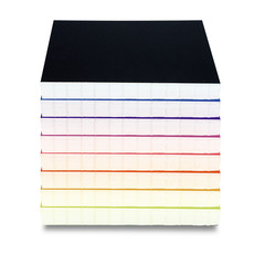 Sketch book on white background.