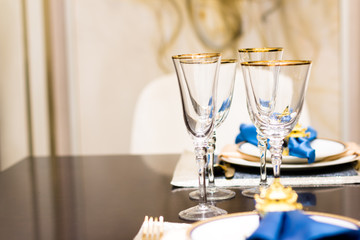 interior of modern dining room