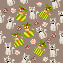 pattern with cute cats