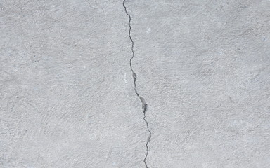 fracture on concrete footpath  texture and background